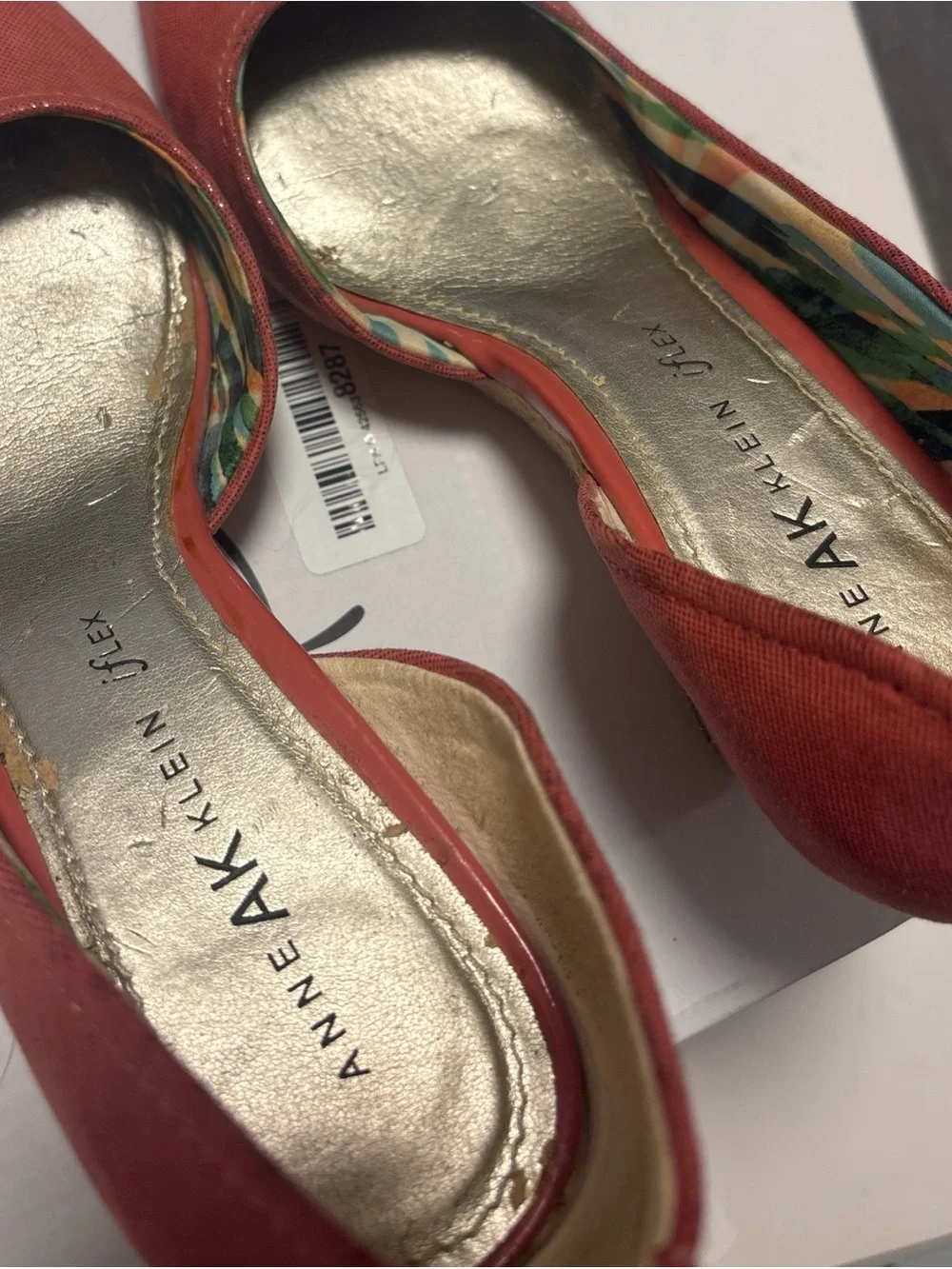 Anne Klein Coral Wedge Pumps – Excellent Pre-Owned Condition 👠🩷
